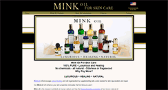 Desktop Screenshot of minkoilforskincare.com